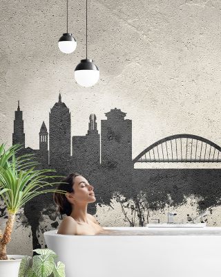 Rochester New York Skyline Concrete