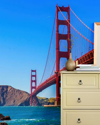 San Francisco Golden Gate Bridge in Bold Detail