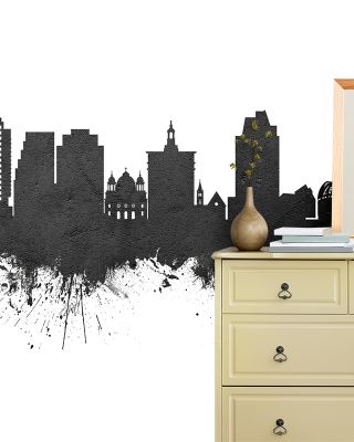 San Jose California Skyline in Classic Black & White