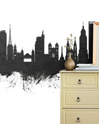 São Paulo Brazil Skyline in Elegant Black & White