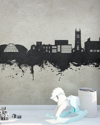 Scunthorpe England Skyline in Contemporary Concrete Style