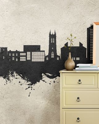 Scunthorpe England Skyline in Contemporary Concrete Style