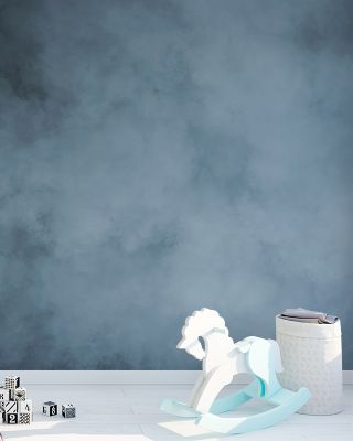 Soft Fog Ocean Blue Serene Wall Art