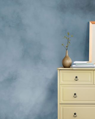 Soft Fog Ocean Blue Serene Wall Art