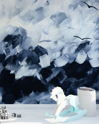 Stormy Sea Dramatic Coastal Wall Art