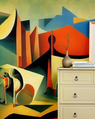 The Cubist Modern Art Wall Design