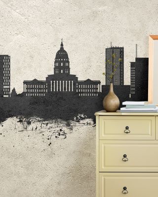 Topeka Wyoming Skyline in Concrete