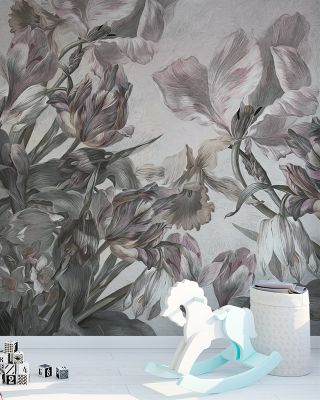 Tulips Feast Pink Vibrant Floral Wall Art