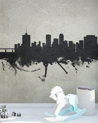 Tulsa Oklahoma Skyline in Concrete