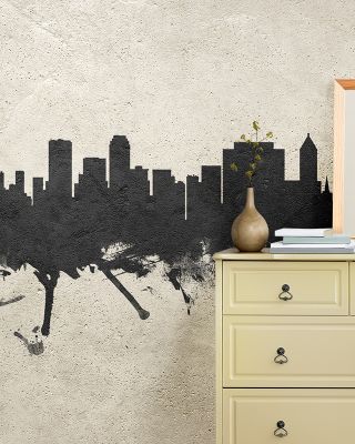 Tulsa Oklahoma Skyline in Concrete