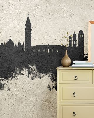 Venice Italy Skyline in Concrete