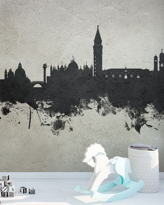 Venice Italy Skyline in Concrete