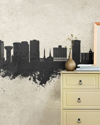 Virginia Beach Skyline in Concrete