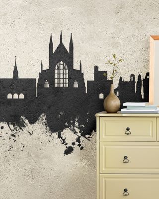 Winchester England Skyline in Concrete