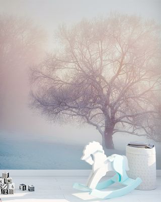 Winter Frost Tree Elegant Wall Art
