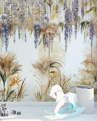 Wisteria Garden Vivid Floral Wall Art