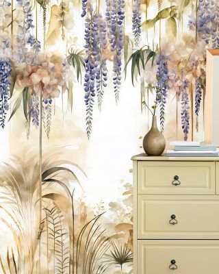 Wisteria Garden Vivid Floral Wall Art