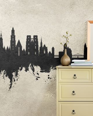 Wroclaw Poland Skyline in Concrete
