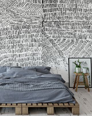Abstract Fingerprints Modern Wallpaper