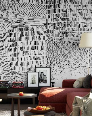 Abstract Fingerprints Modern Wallpaper