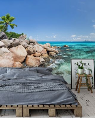 Anse Lazio Tropical Beach Wallpaper