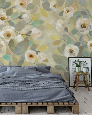 Blooming Branches Floral Wallpaper