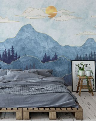 Blue Haze Mountains Scenic Wallpaper