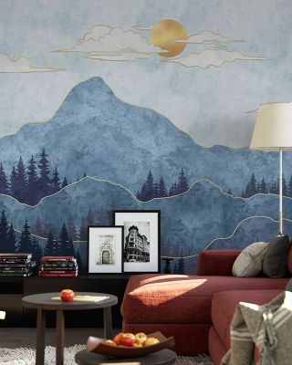 Blue Haze Mountains Scenic Wallpaper