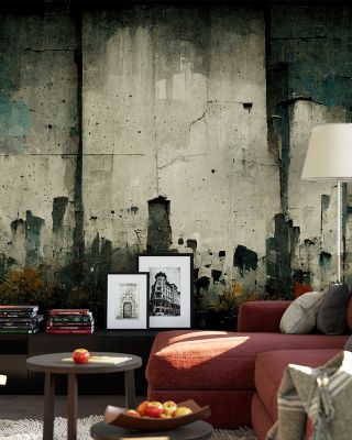 Deconstructed Cityscape Urban Wallpaper
