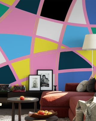Discoball Mania Retro Wallpaper