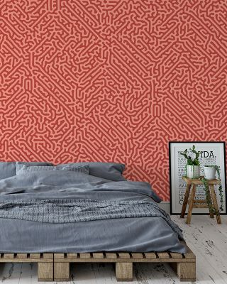 Don't Get Lost Abstract Map Wallpaper