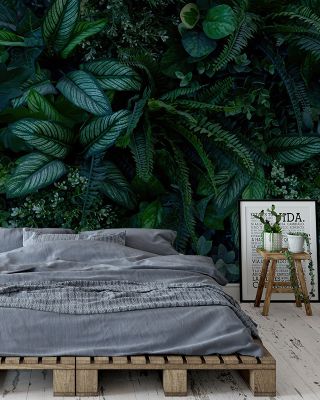 Magic Leaves Wall Botanical Wallpaper