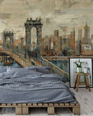 New York View Urban Wallpaper