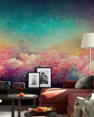 Over The Rainbow Playful Wallpaper