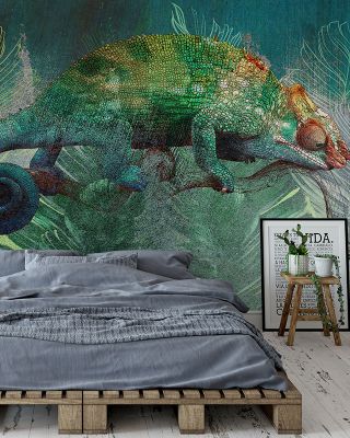 Stealth Chameleon Tropical Wallpaper