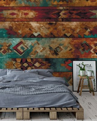 The Perfect Kilim Rustic Wallpaper