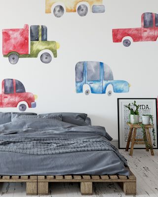Traffic Jam Urban Art Wallpaper