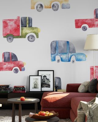 Traffic Jam Urban Art Wallpaper