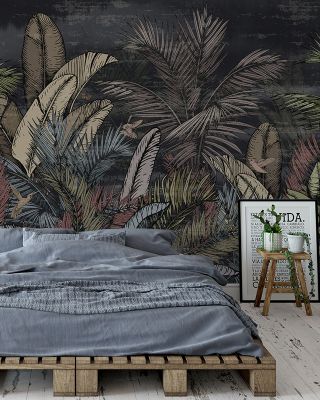 Tropical Evergreen Dark Jungle Wallpaper