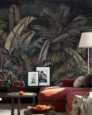 Tropical Evergreen Dark Jungle Wallpaper