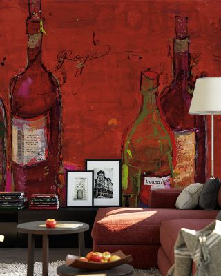 Vino Rojo Rustic Wine Cellar Wallpaper
