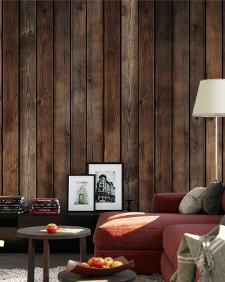 Wooden Plank Wall Rustic Wallpaper