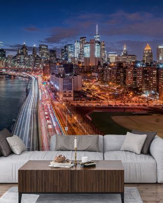 Buzzing Brooklyn Bridge Wallpaper