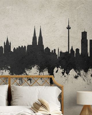 Cologne Germany Skyline Concrete Wallpaper