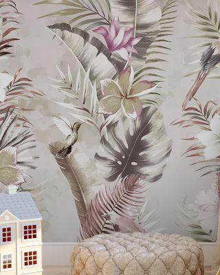 Exotic Vibes Wallpaper for Tropical Interiors