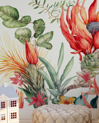 Fantasy Blooms Wallpaper for Whimsical Interiors
