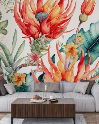 Fantasy Blooms Wallpaper for Whimsical Interiors