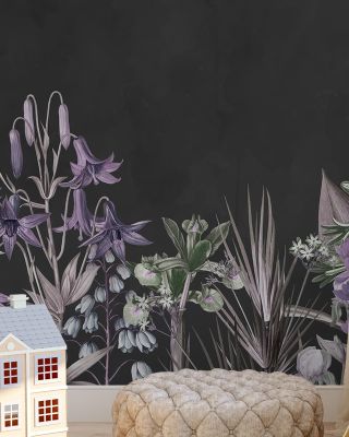 Field of Dreams Dark Purple Wallpaper for Elegant Spaces