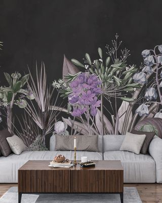 Field of Dreams Dark Purple Wallpaper for Elegant Spaces