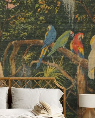 Florida Postcard II - Screenprint Wallpaper for Vintage Decor